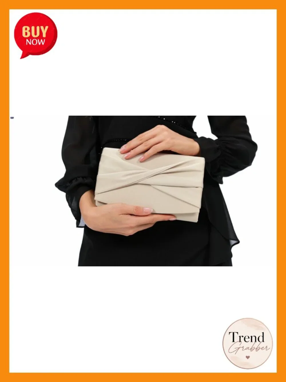 Satin Clutch Purse for Women Evening Bag Formal Wedding Bridal Prom Party